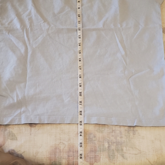 Reiss Blue Lightweight Cotton T-Shirt - Picture 9 of 9